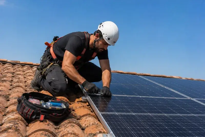 Maintenance et monitoring de panneaux solaires à Thusy