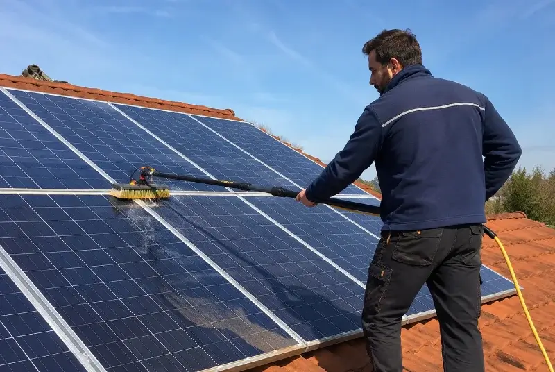 Nettoyage et entretien de panneaux solaires à Thusy